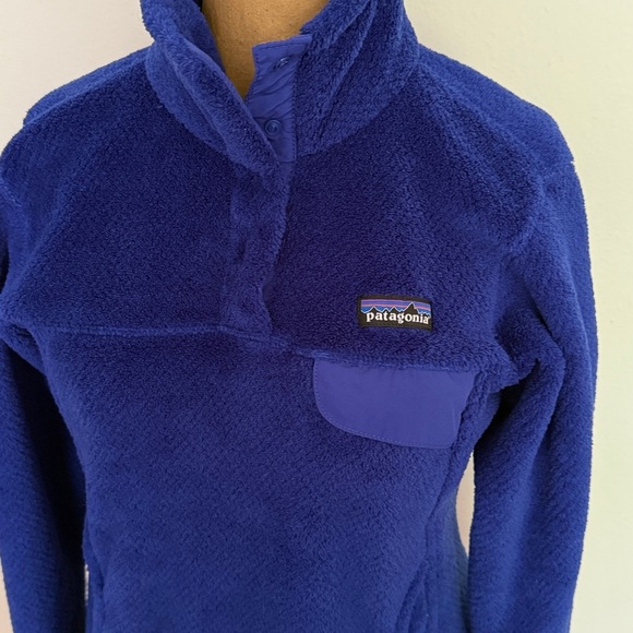 Patagonia sz S Royal Blue Fleece Pullover better sweater - Picture 2 of 9